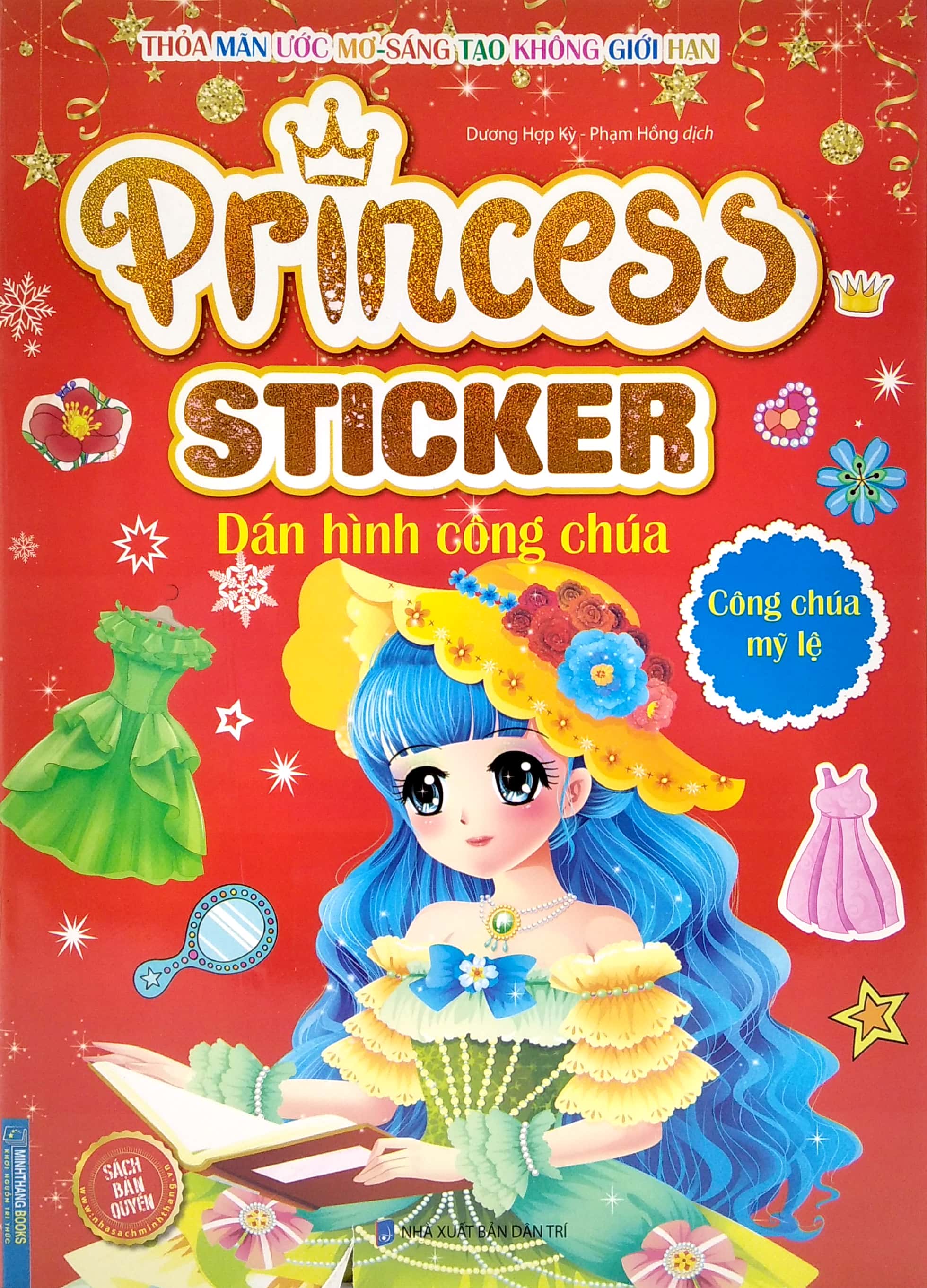 princess sticker - dán hình công chúa - công chúa mỹ lệ