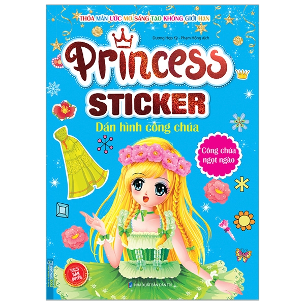 princess sticker - dán hình công chúa - công chúa ngọt ngào