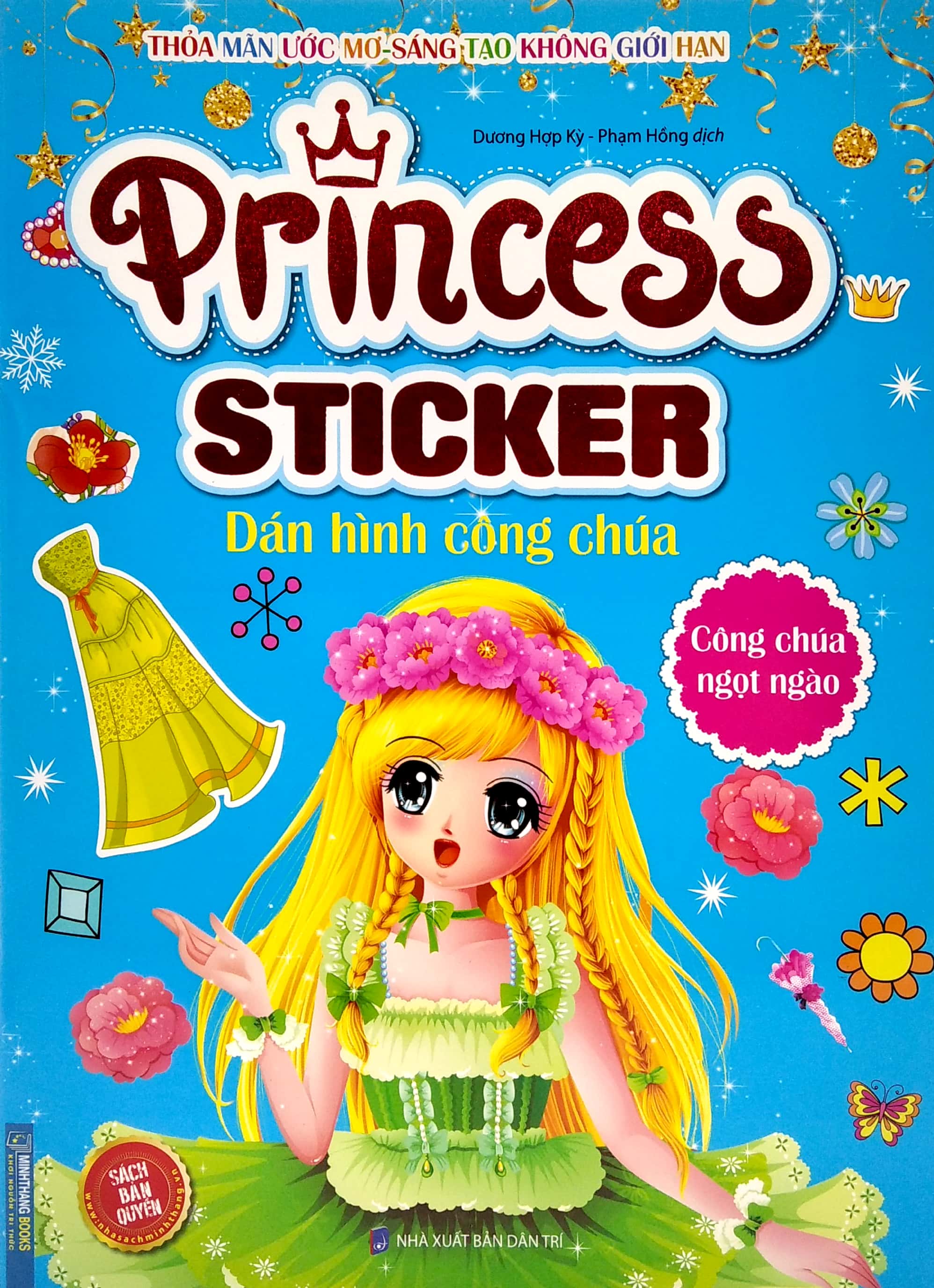 princess sticker - dán hình công chúa - công chúa ngọt ngào