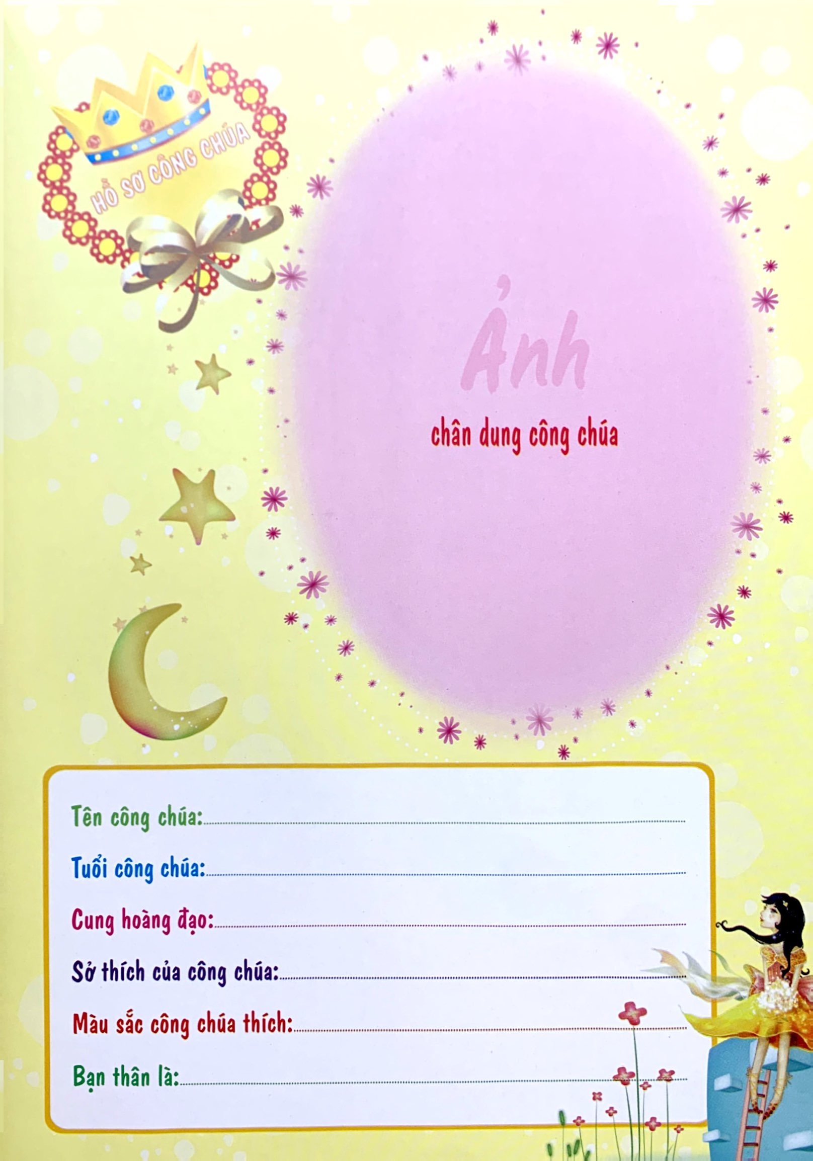 princess sticker - dán hình công chúa - công chúa quyến rũ