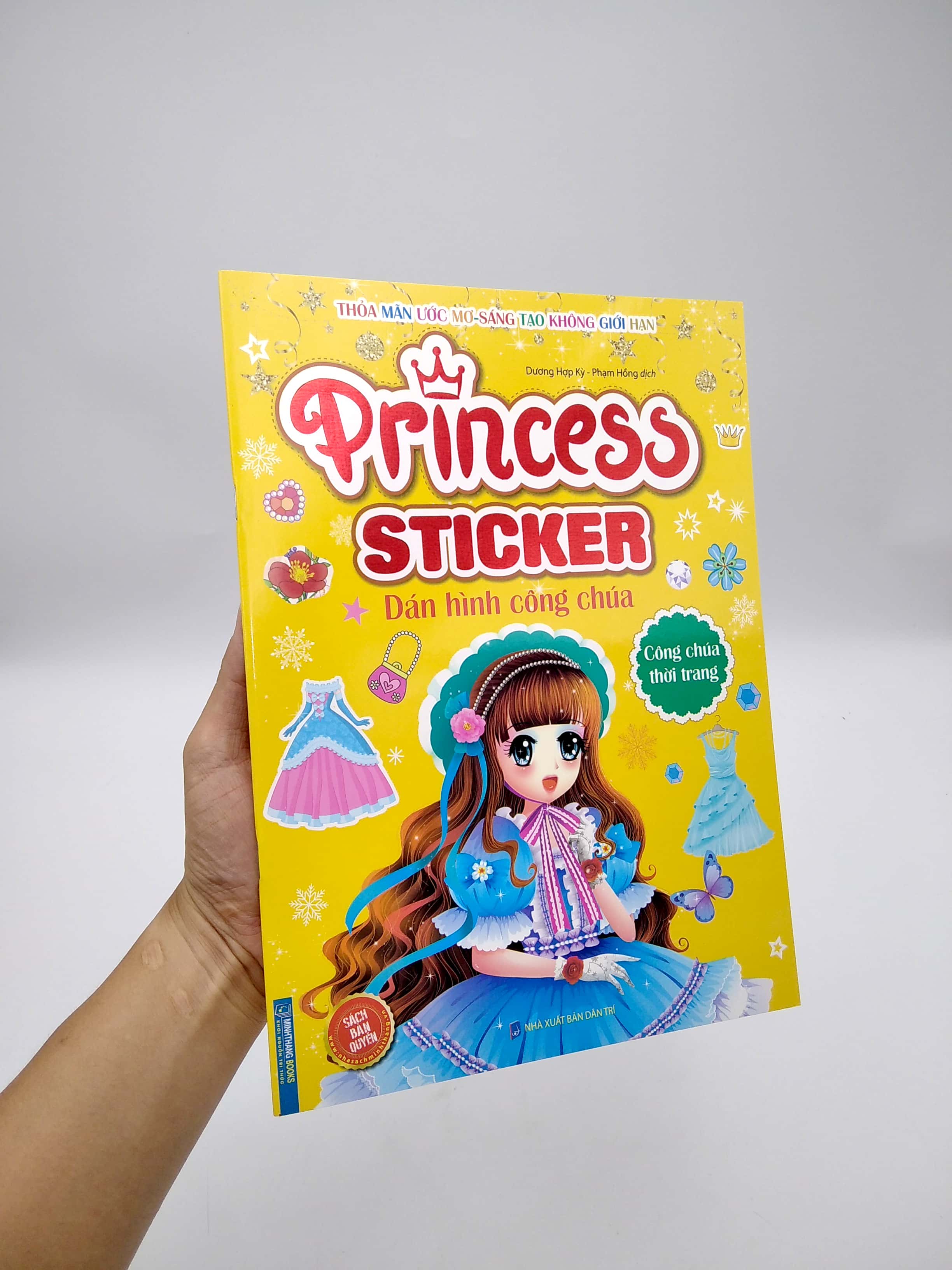 princess sticker - dán hình công chúa - công chúa thời trang