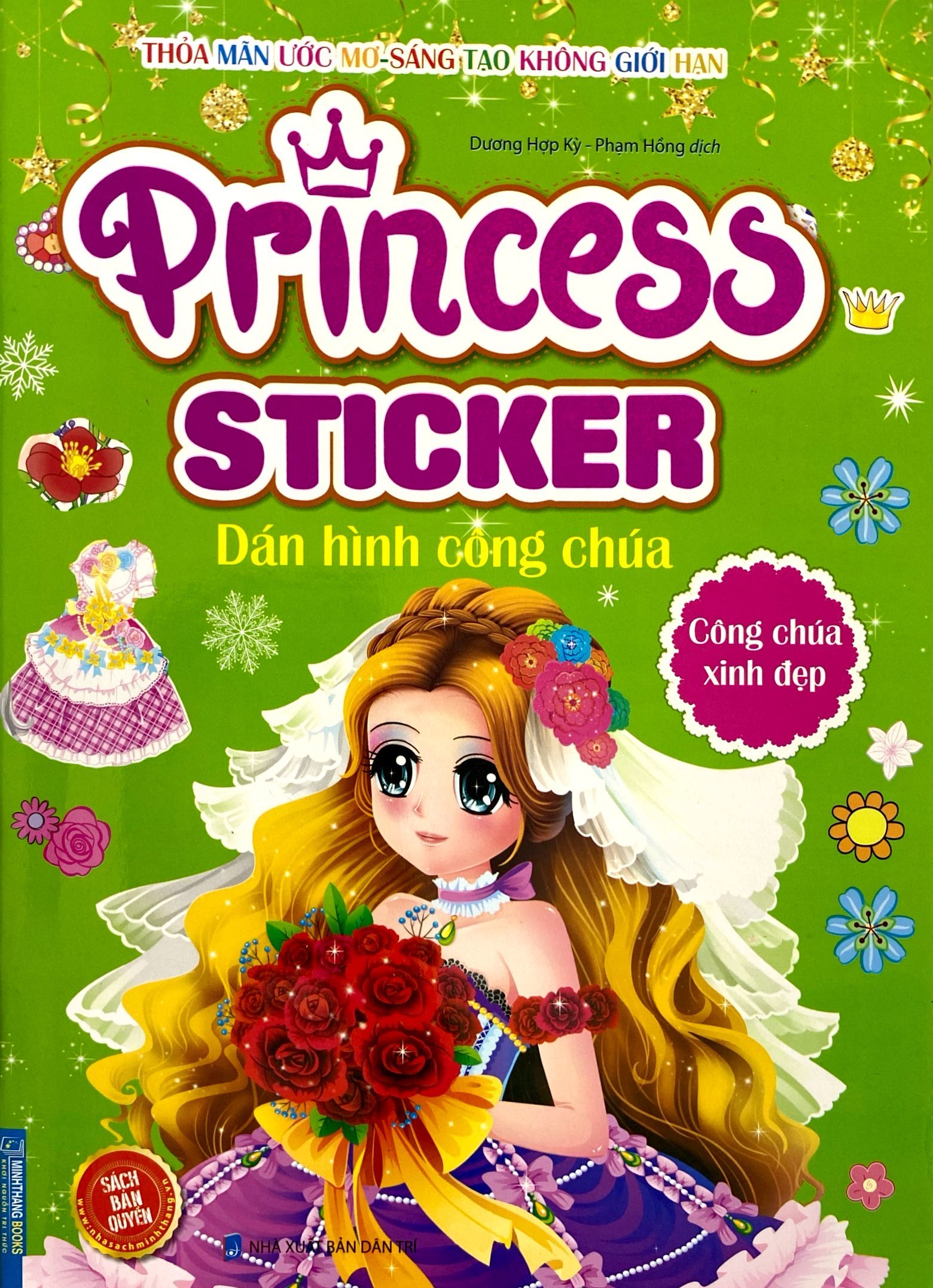 princess sticker - dán hình công chúa - công chúa xinh đẹp