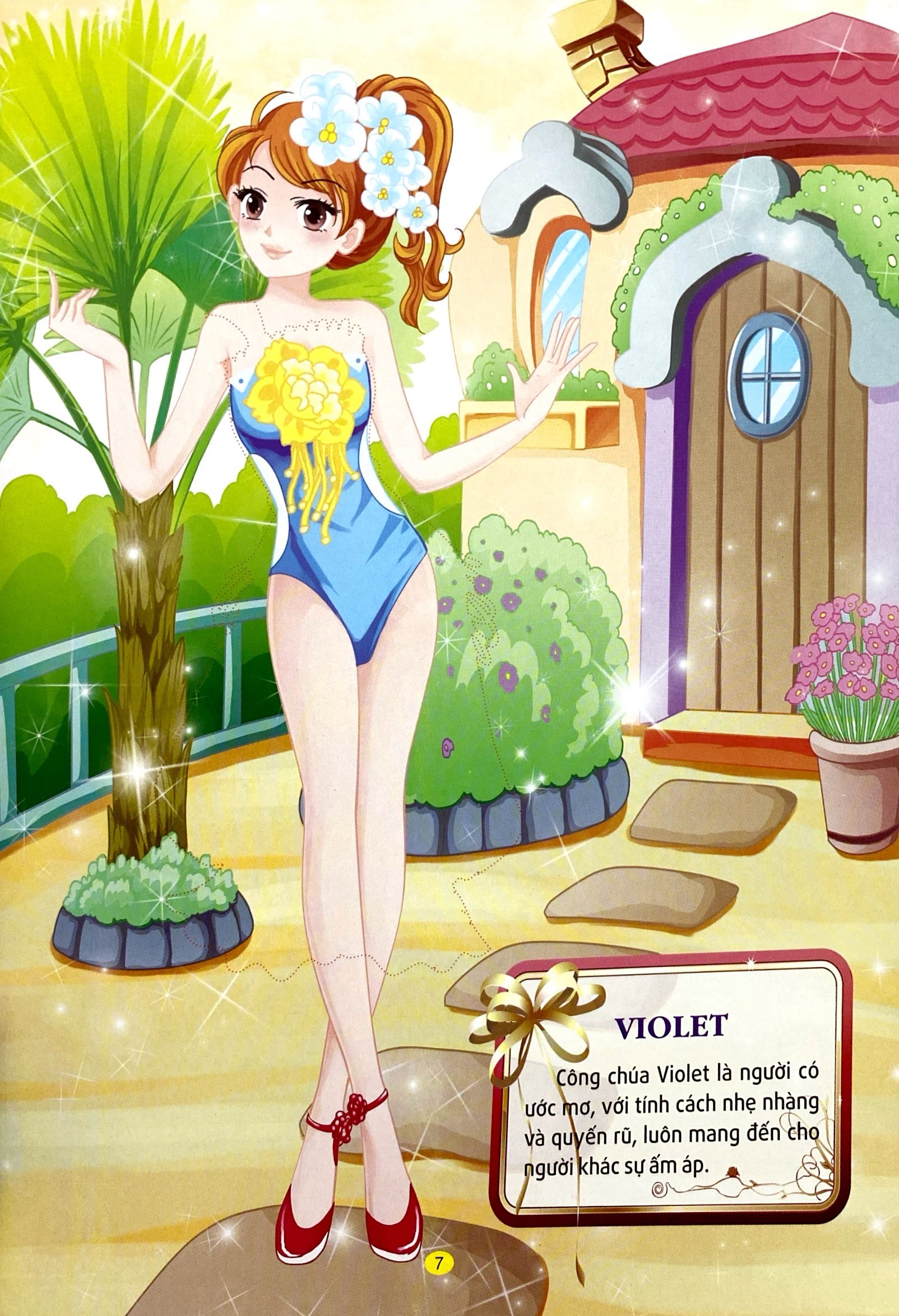 princess sticker - dán hình công chúa - công chúa xinh đẹp