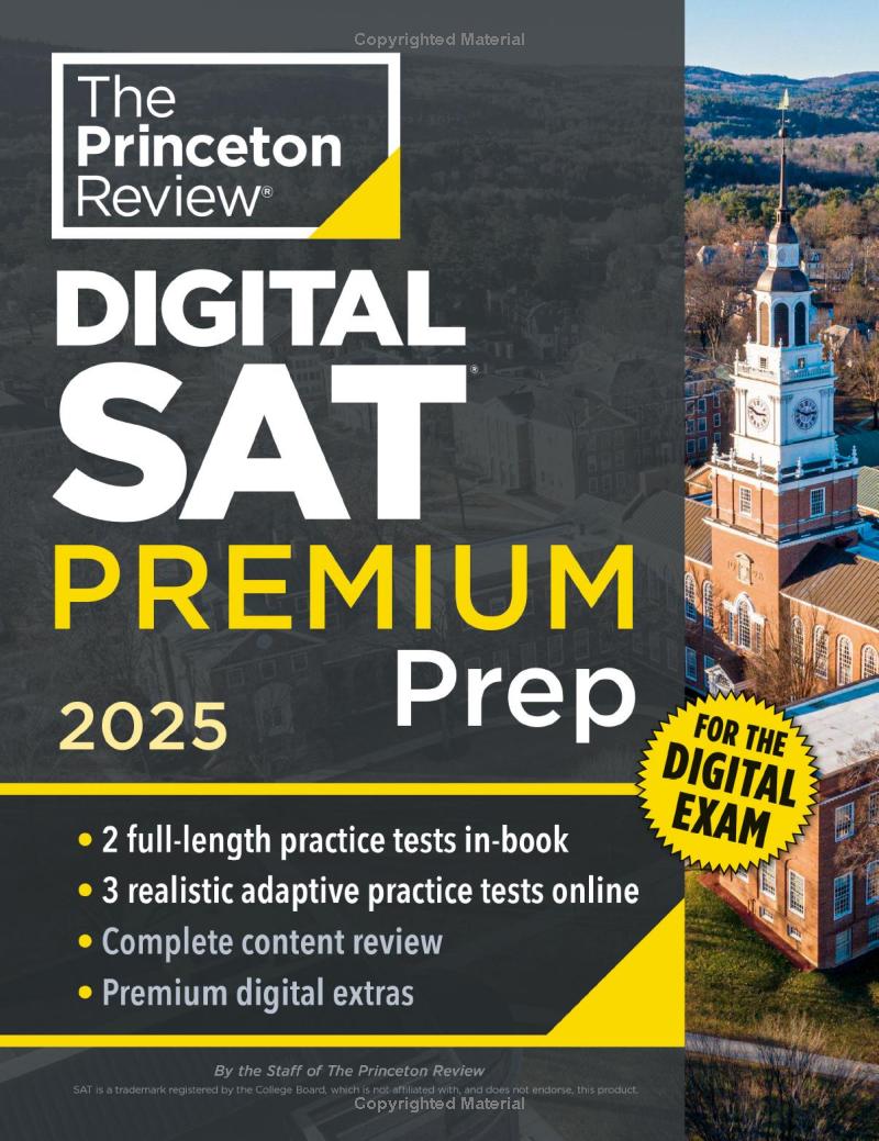 princeton review digital sat premium prep, 2025