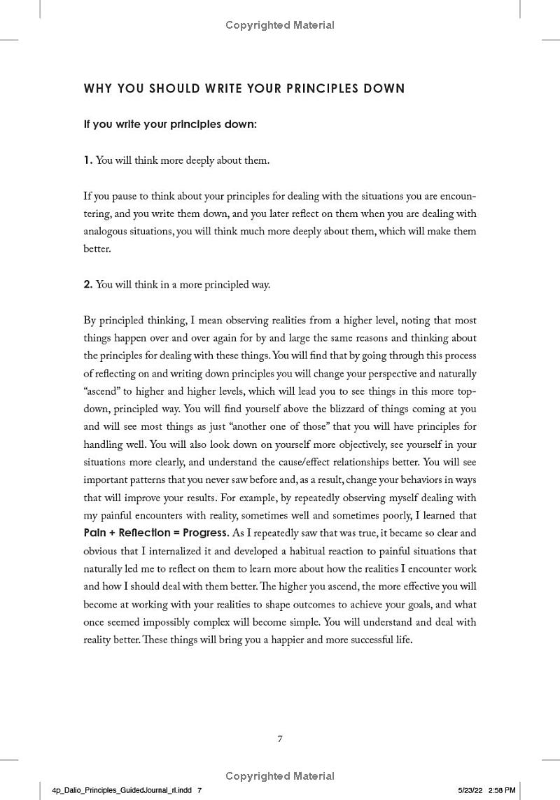 principles: your guided journal (create your own principles to get the work and life you want)