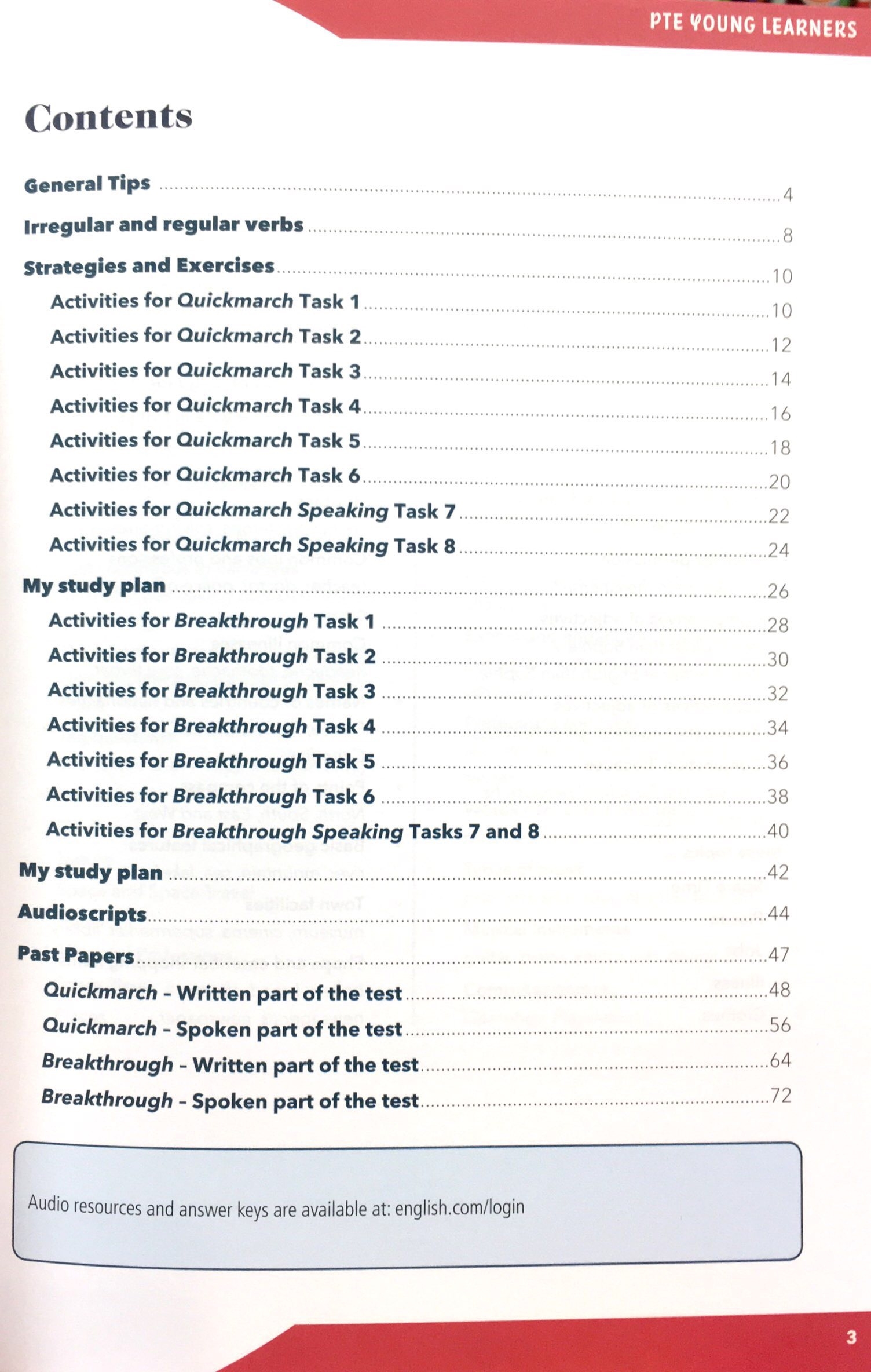 pte young learners quickmarch & breakthrough vietnam