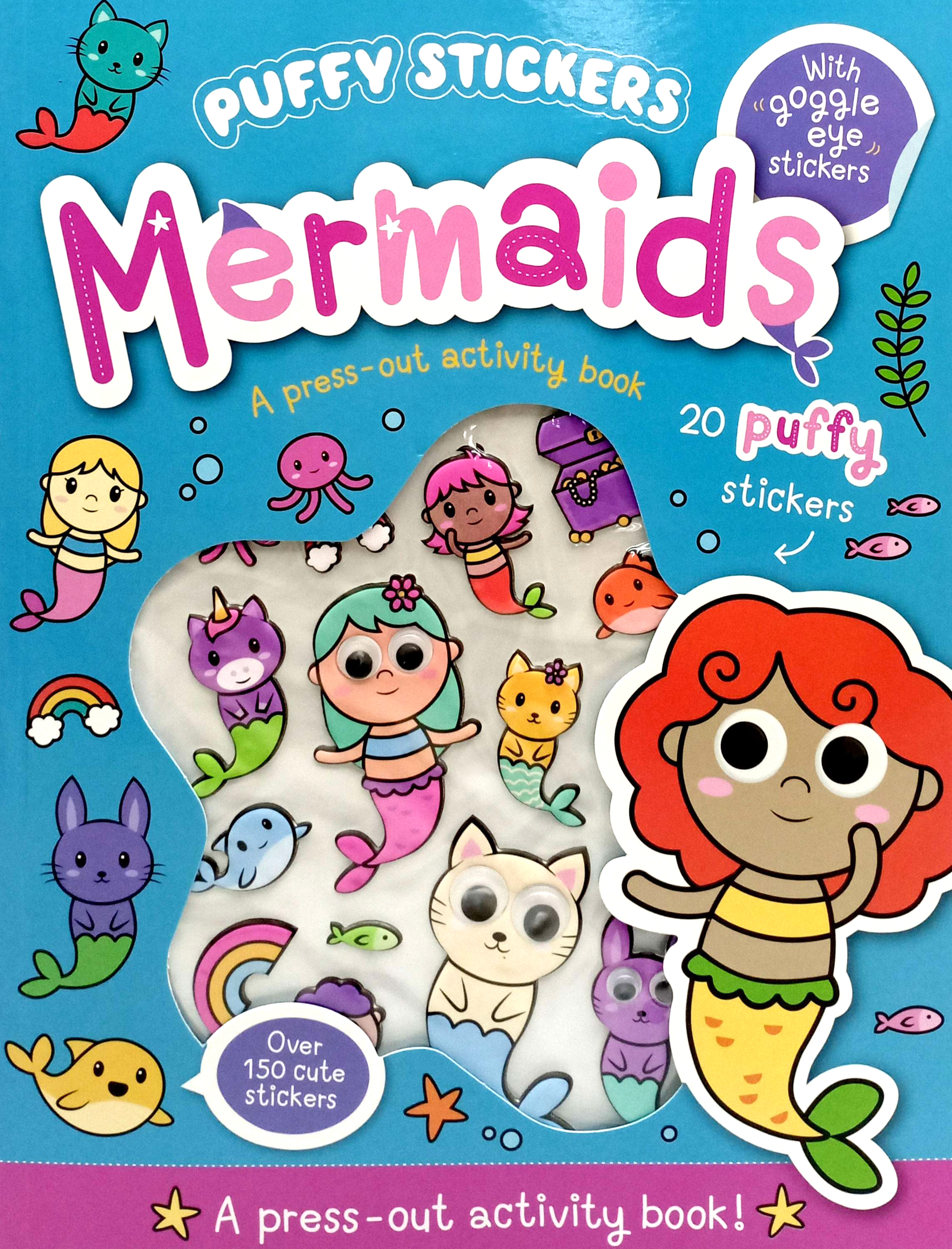 puffy sticker - mermaids