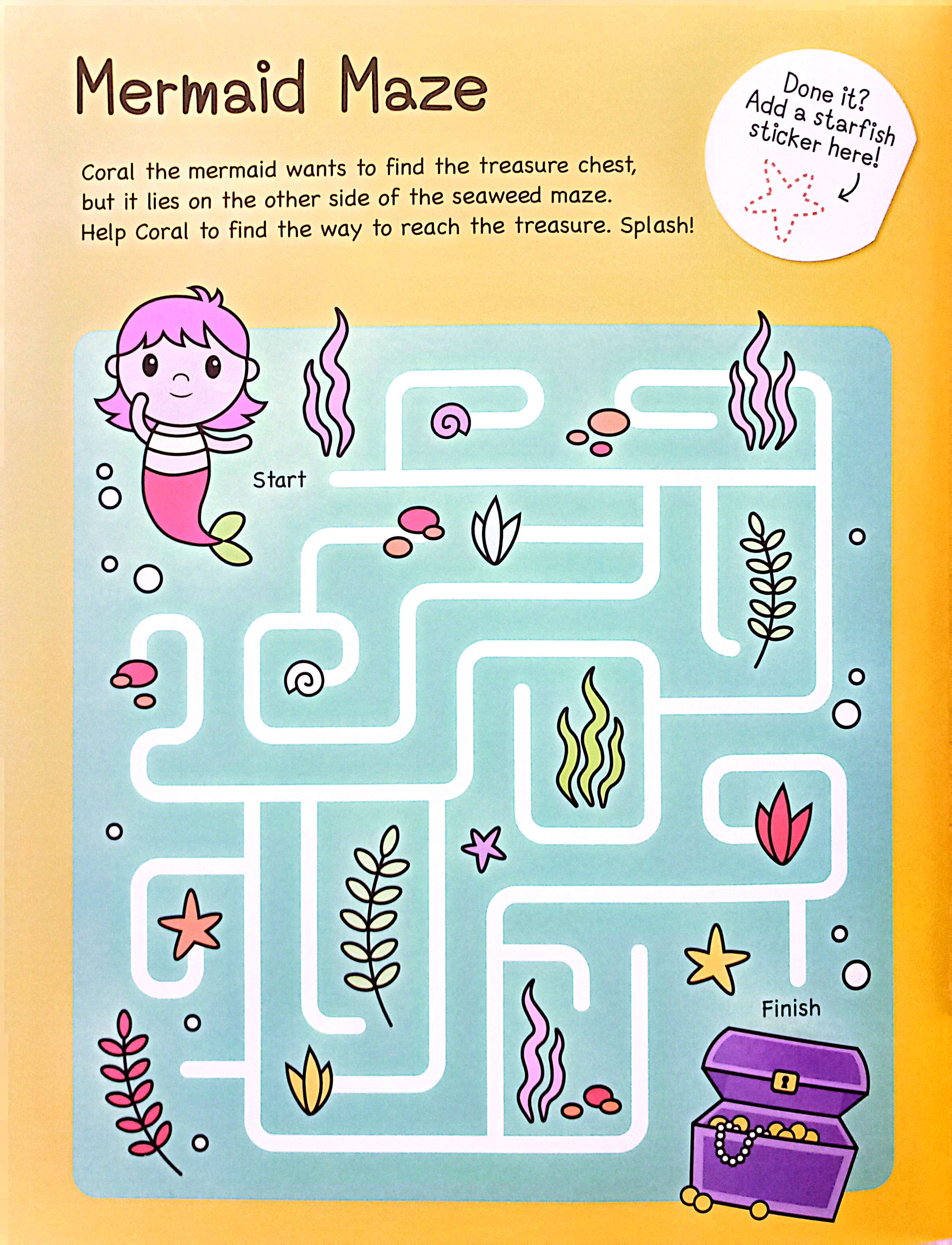 puffy sticker - mermaids