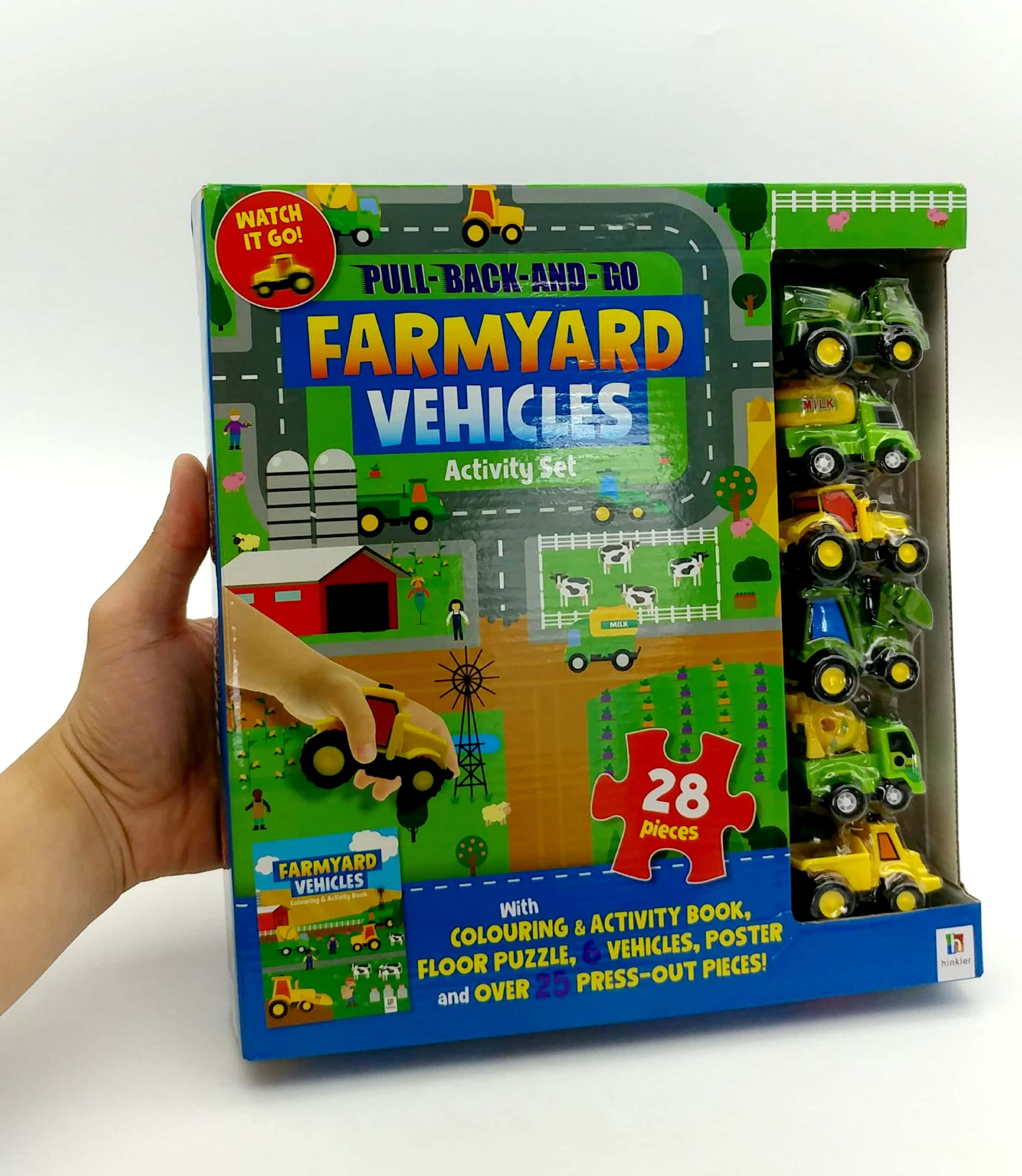 pull-back-and-go: farmyard vehicles