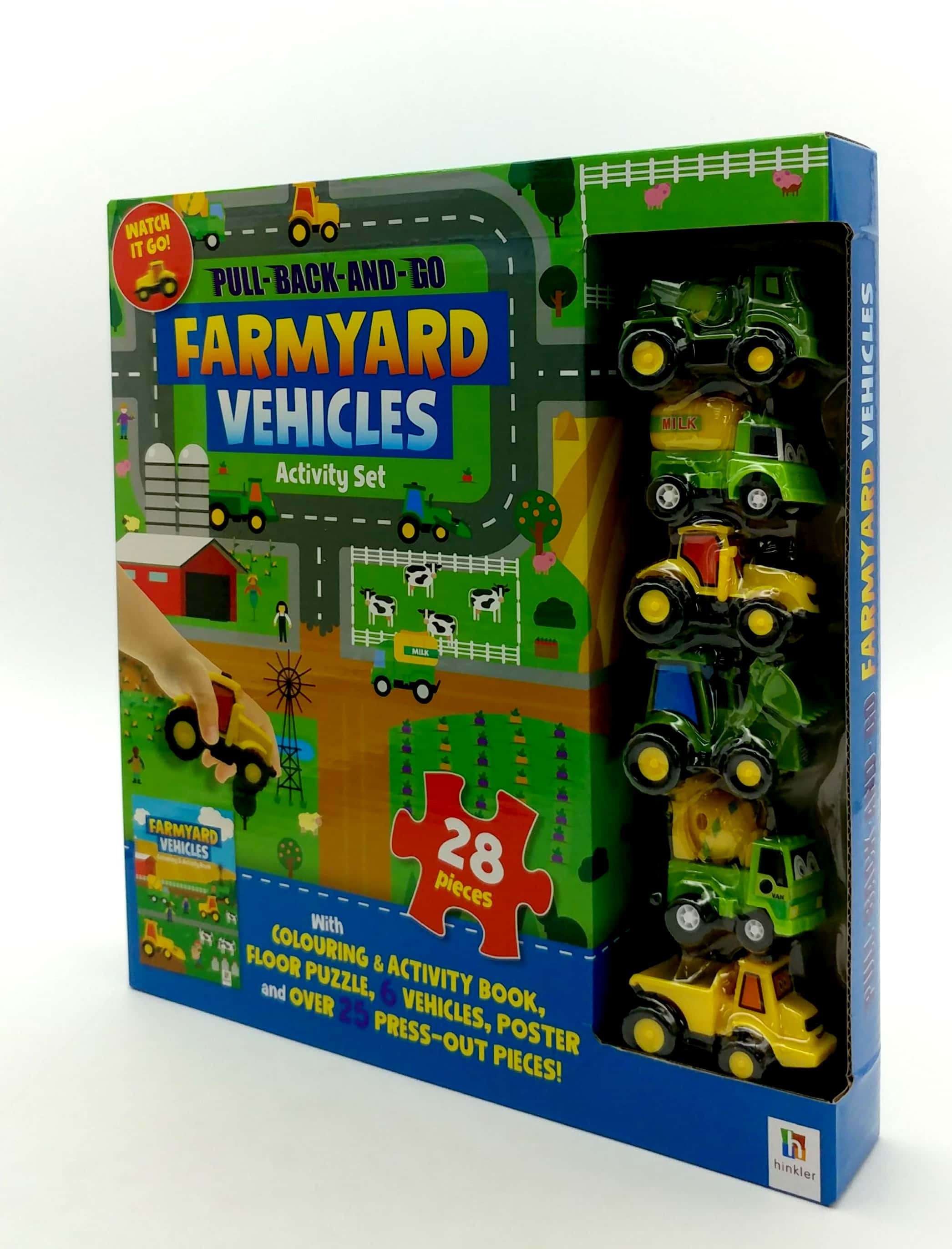 pull-back-and-go: farmyard vehicles