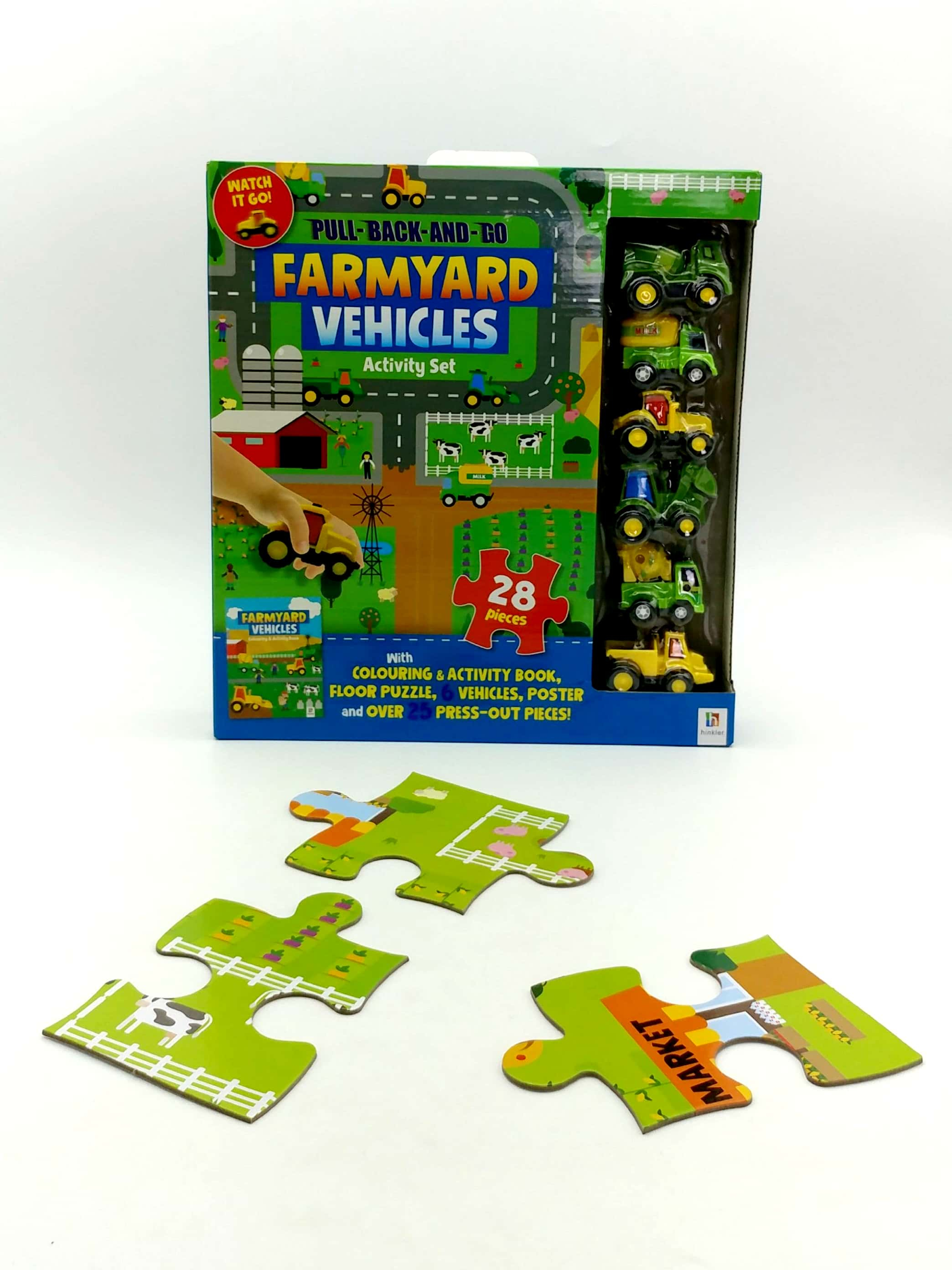 pull-back-and-go: farmyard vehicles