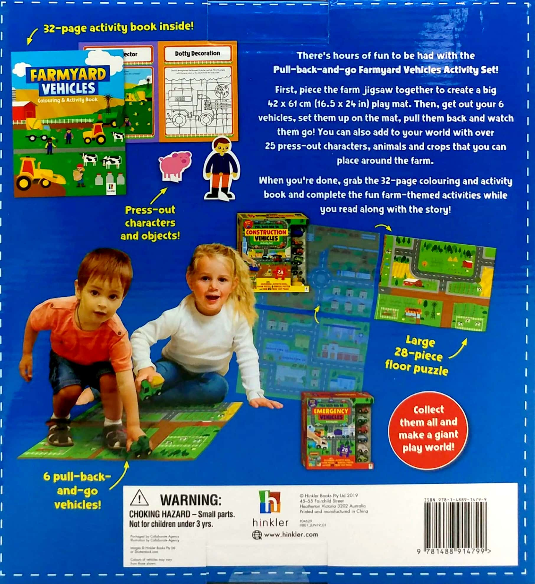 pull-back-and-go: farmyard vehicles