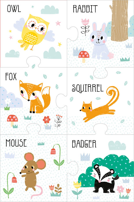 pull out jigsaw book - forest friends