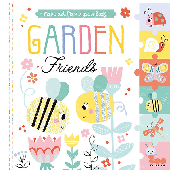 pull out jigsaw book - garden friends