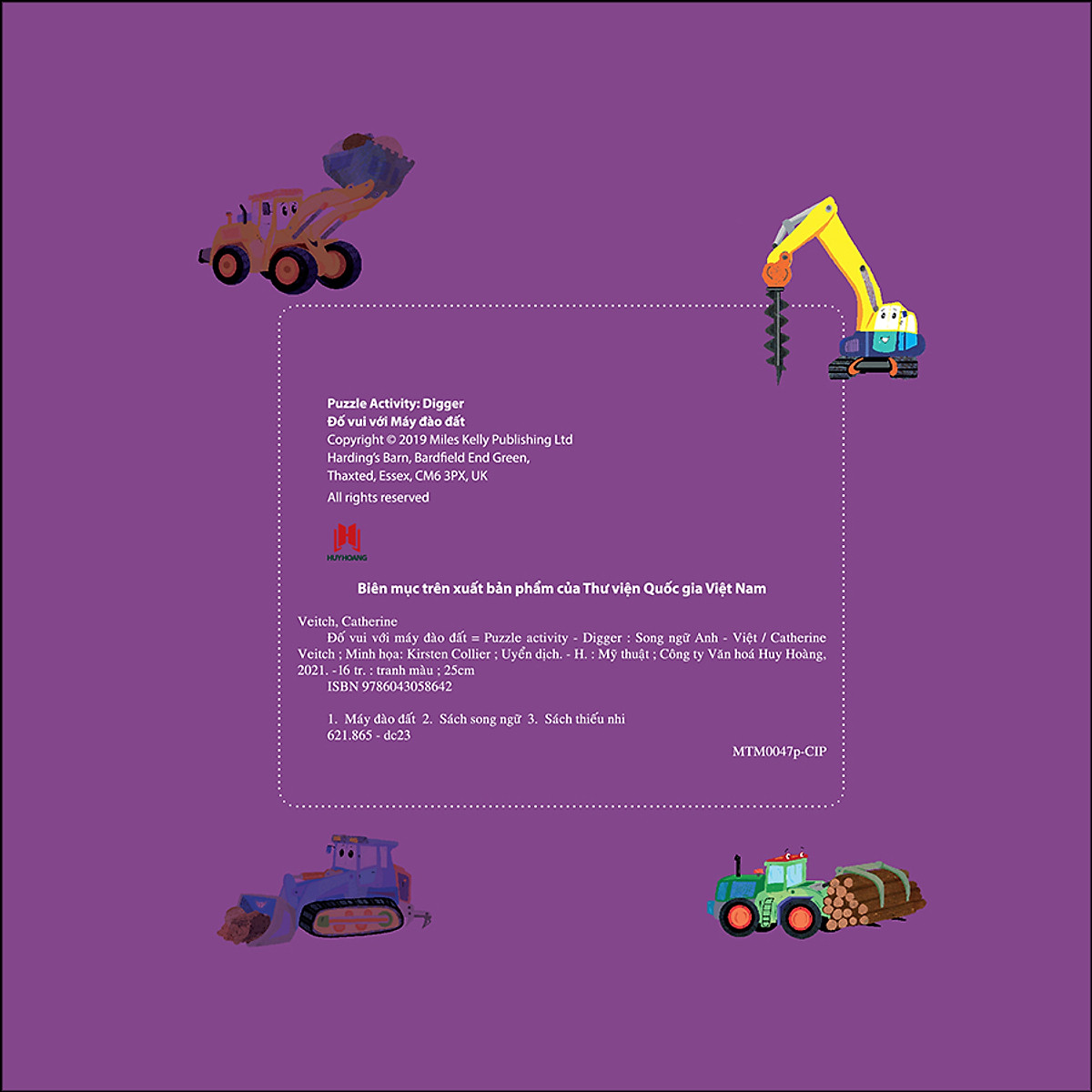 puzzle activity - digger: đố vui với máy đào đất (song ngữ anh - việt)