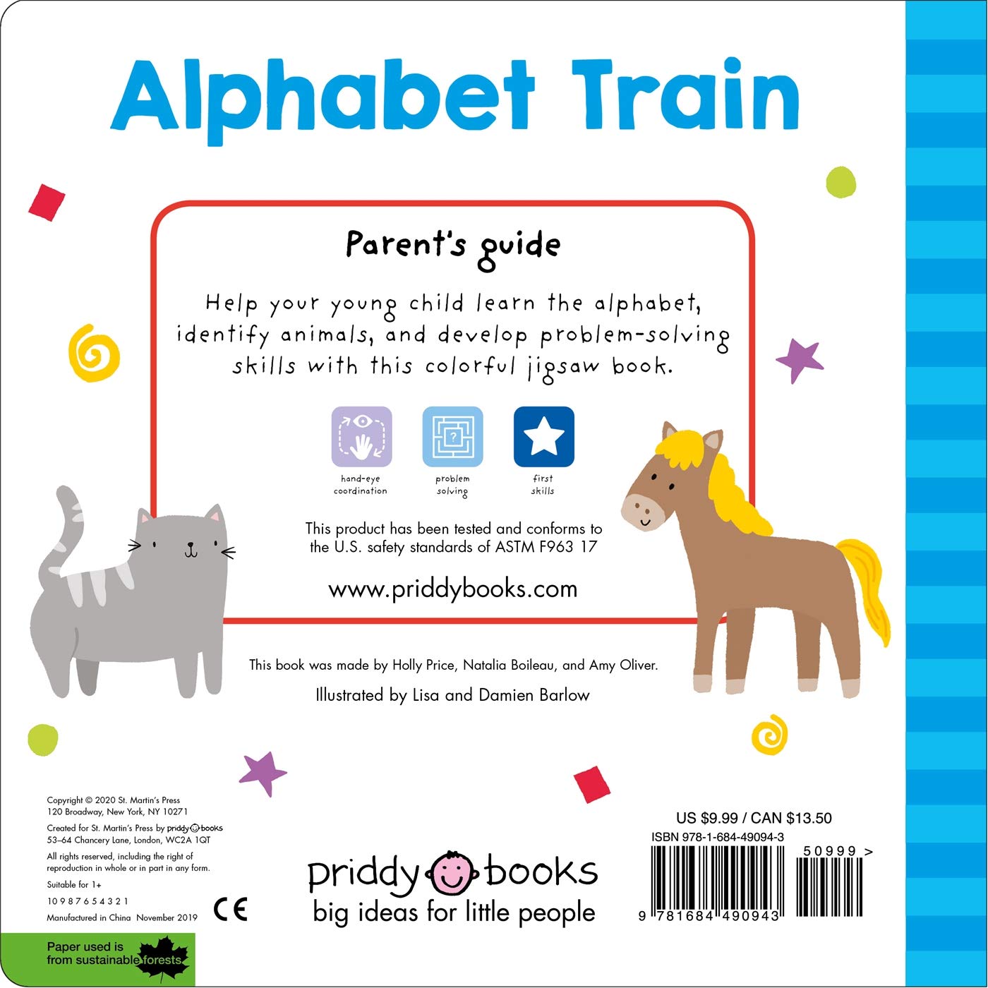 puzzle and play: alphabet train: a press-out puzzle book!