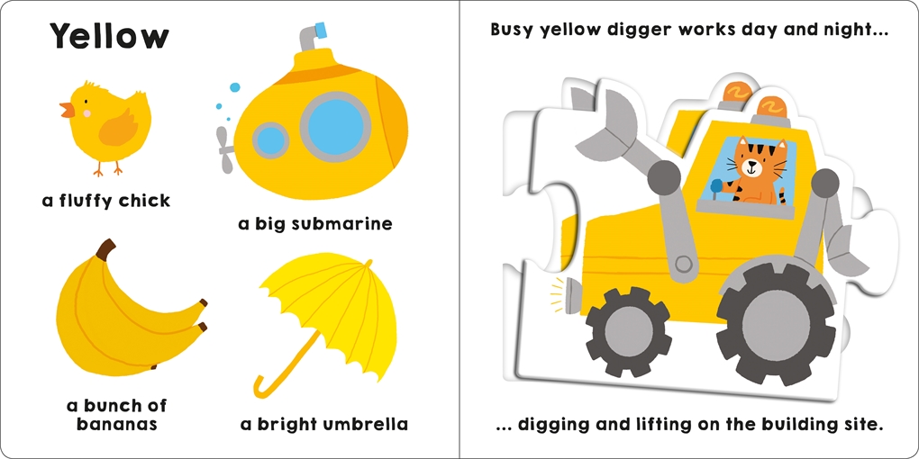 puzzle and play: color bus: a press-out puzzle book!