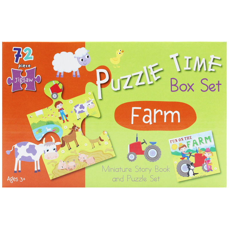 puzzle time box set: farm