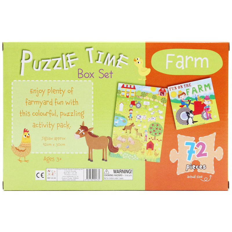 puzzle time box set: farm