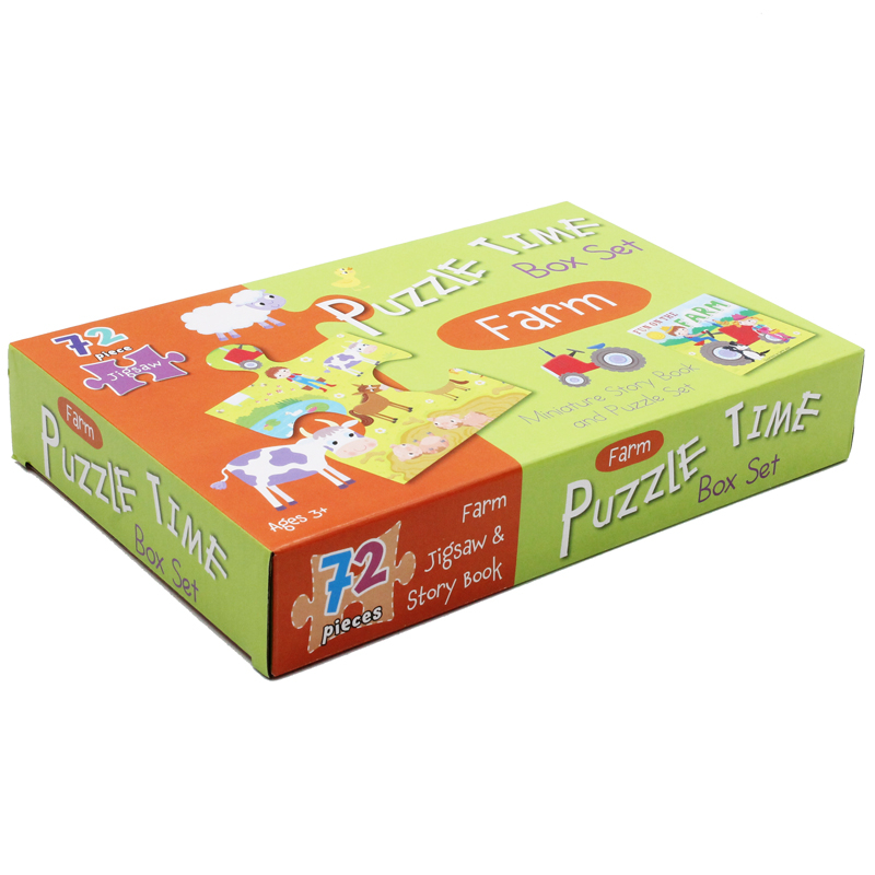 puzzle time box set: farm