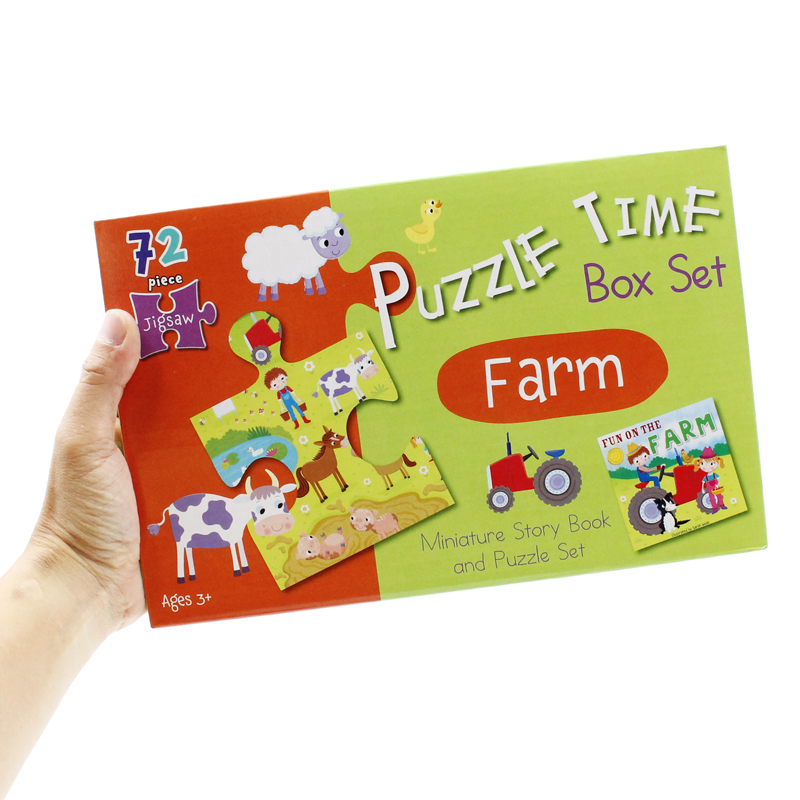 puzzle time box set: farm
