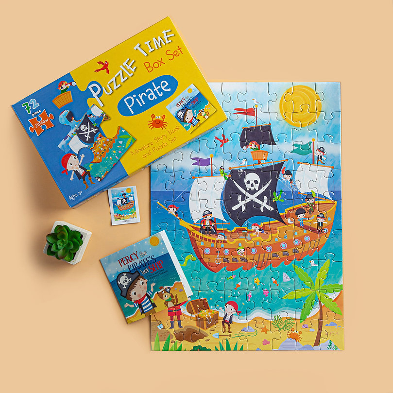 puzzle time box set: pirate