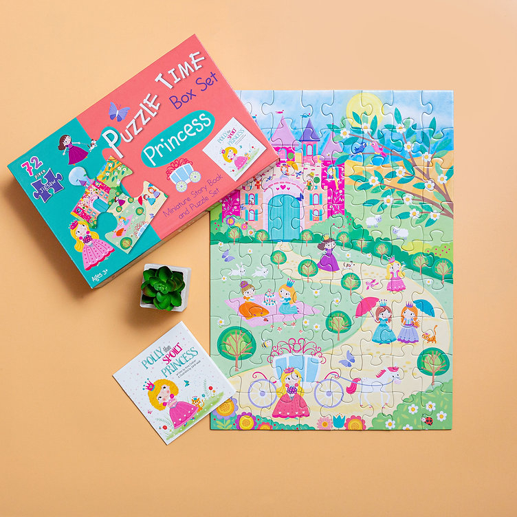 puzzle time box set: princess