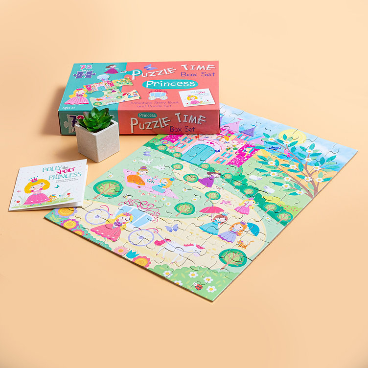 puzzle time box set: princess