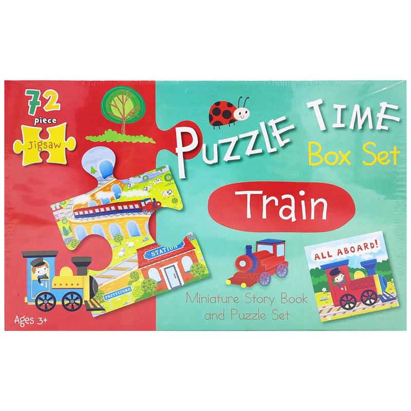 puzzle time box set: train