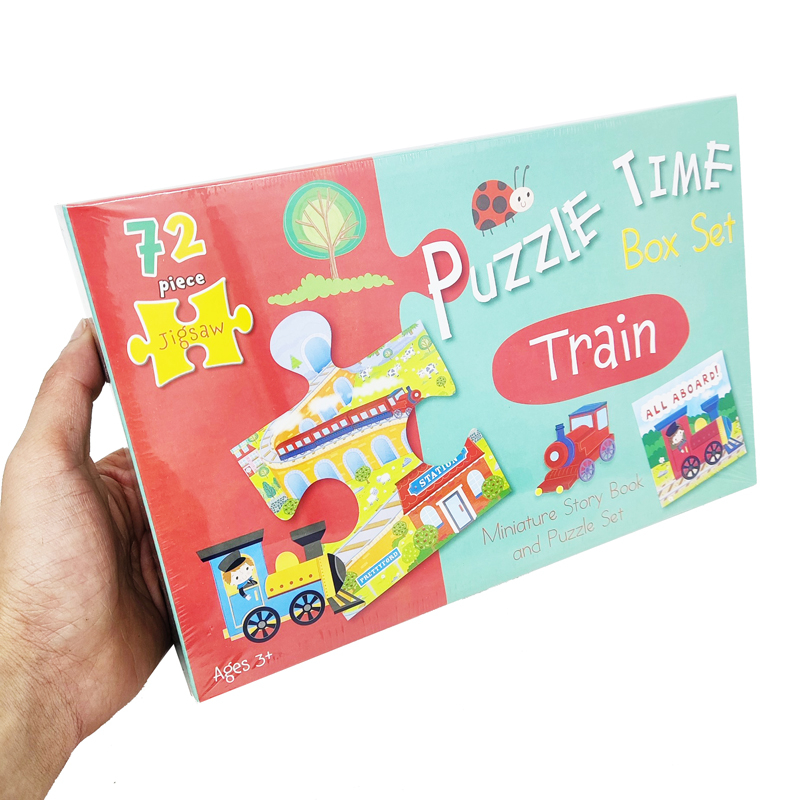puzzle time box set: train