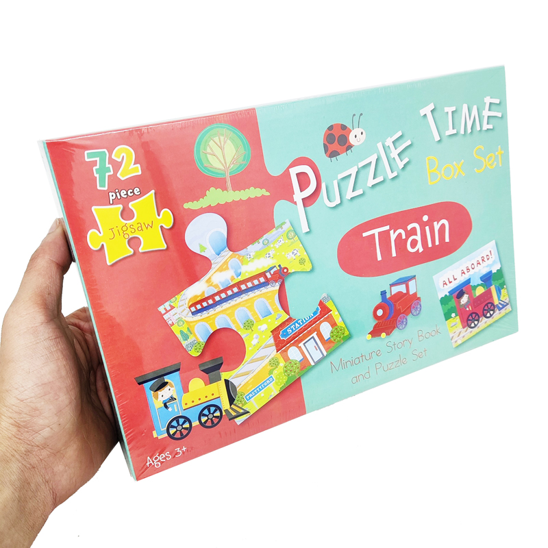 puzzle time box set: train