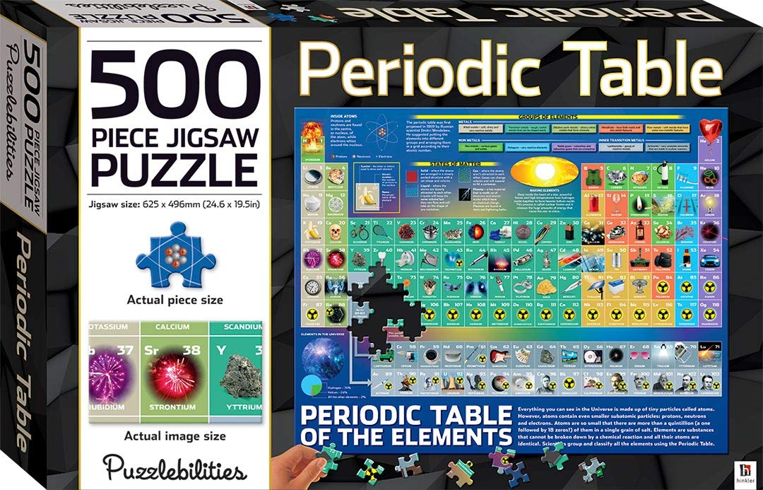 puzzlebilities periodic table 500-piece jigsaw