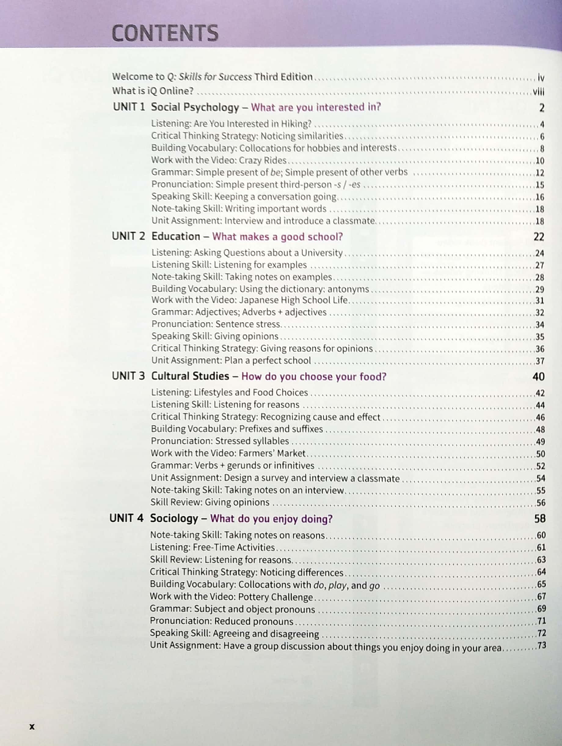 q: skills for success: intro level: listening and speaking student book with iq online practice