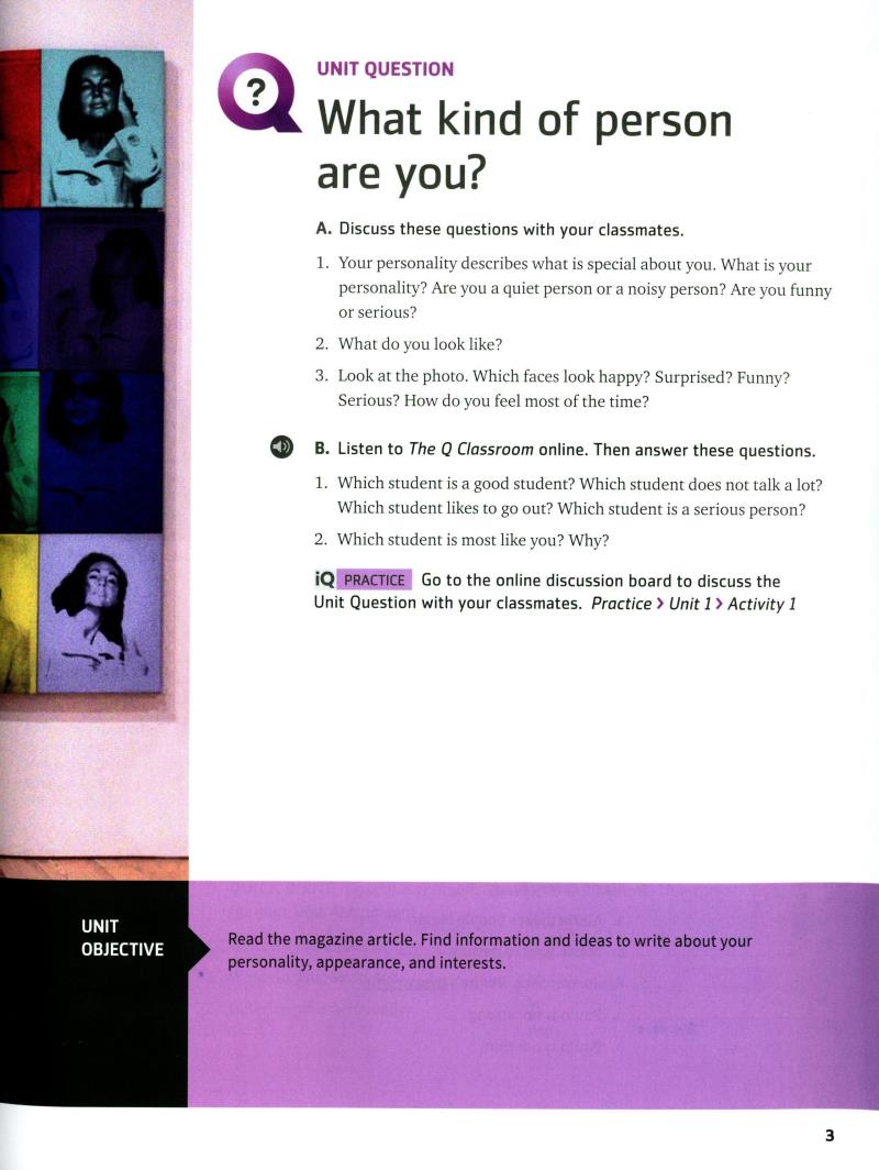 q: skills for success: intro level: reading and writing student book with iq online practice - 3rd edition