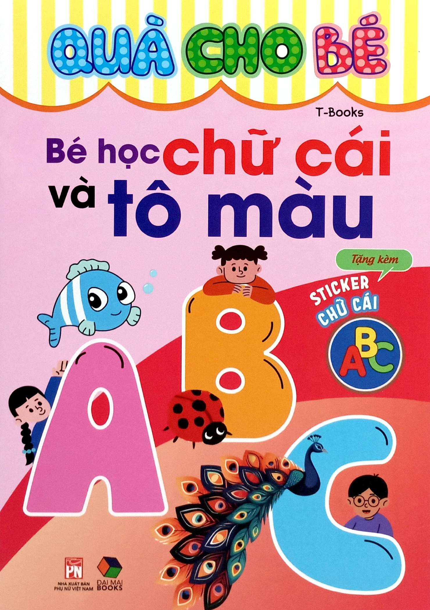 quà cho bé - bé học chữ cái và tô màu