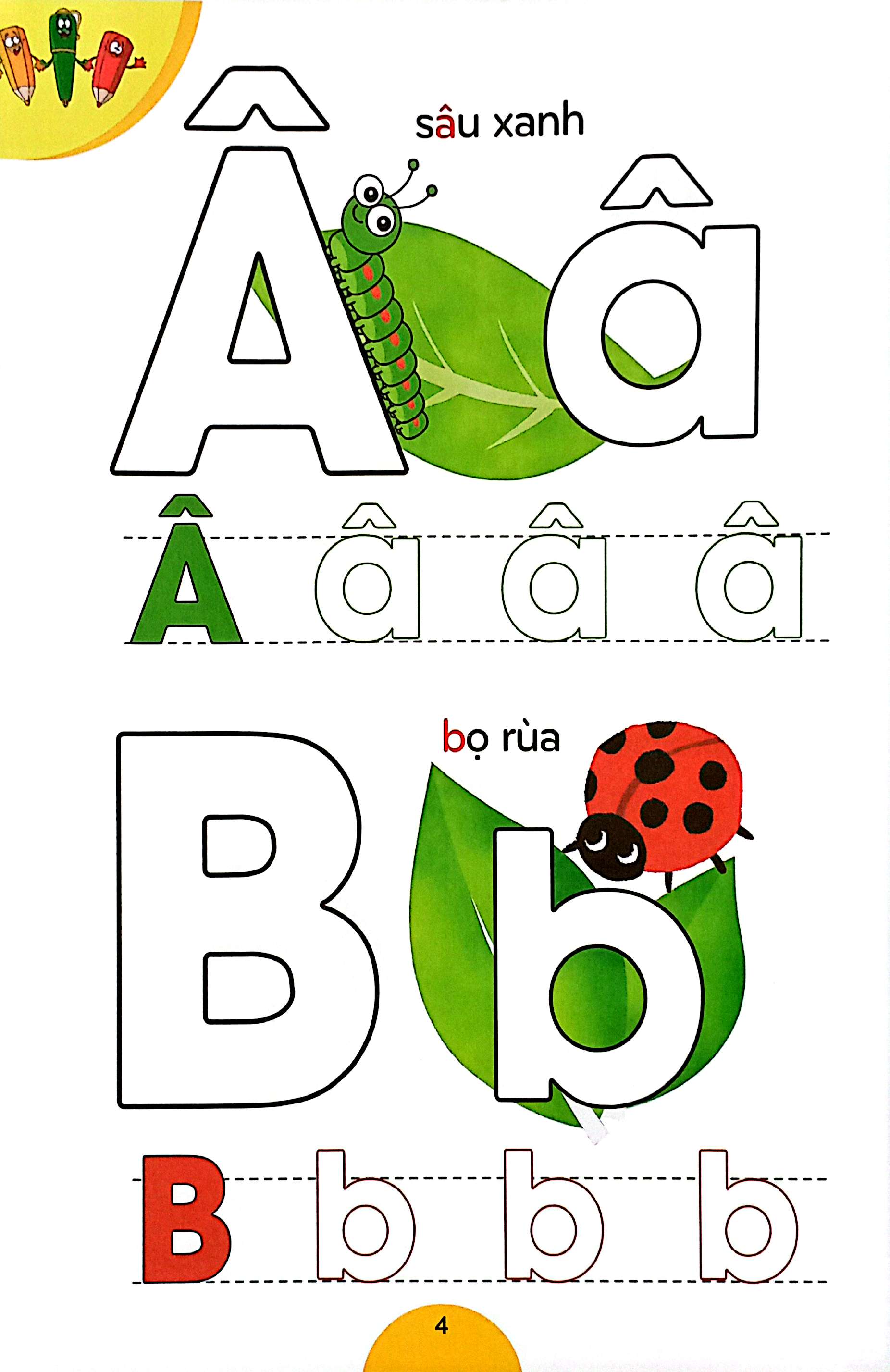 quà cho bé - bé học chữ cái và tô màu