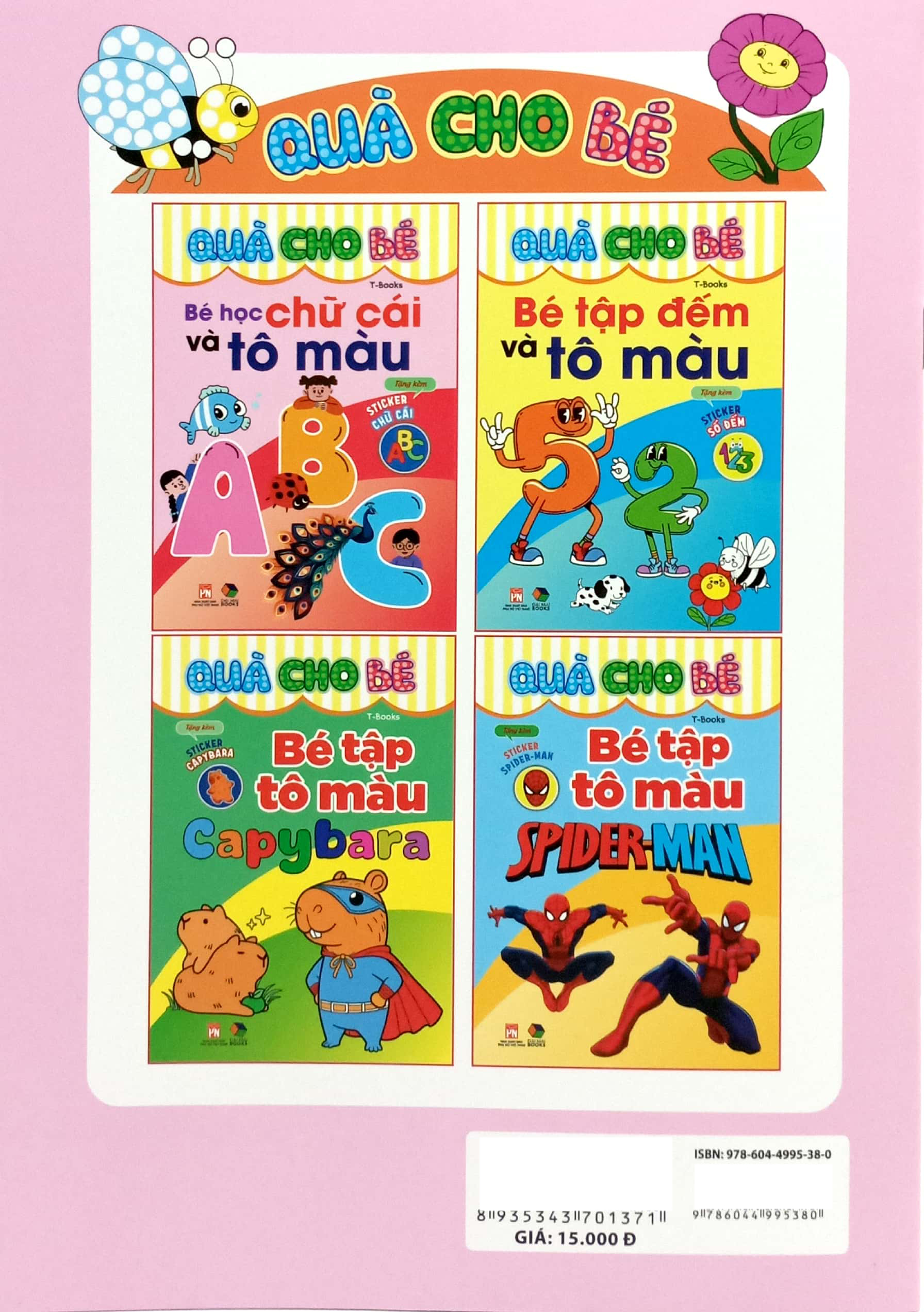 quà cho bé - bé học chữ cái và tô màu