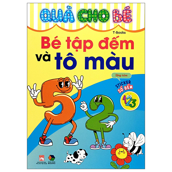 quà cho bé - bé tập đếm và tô màu