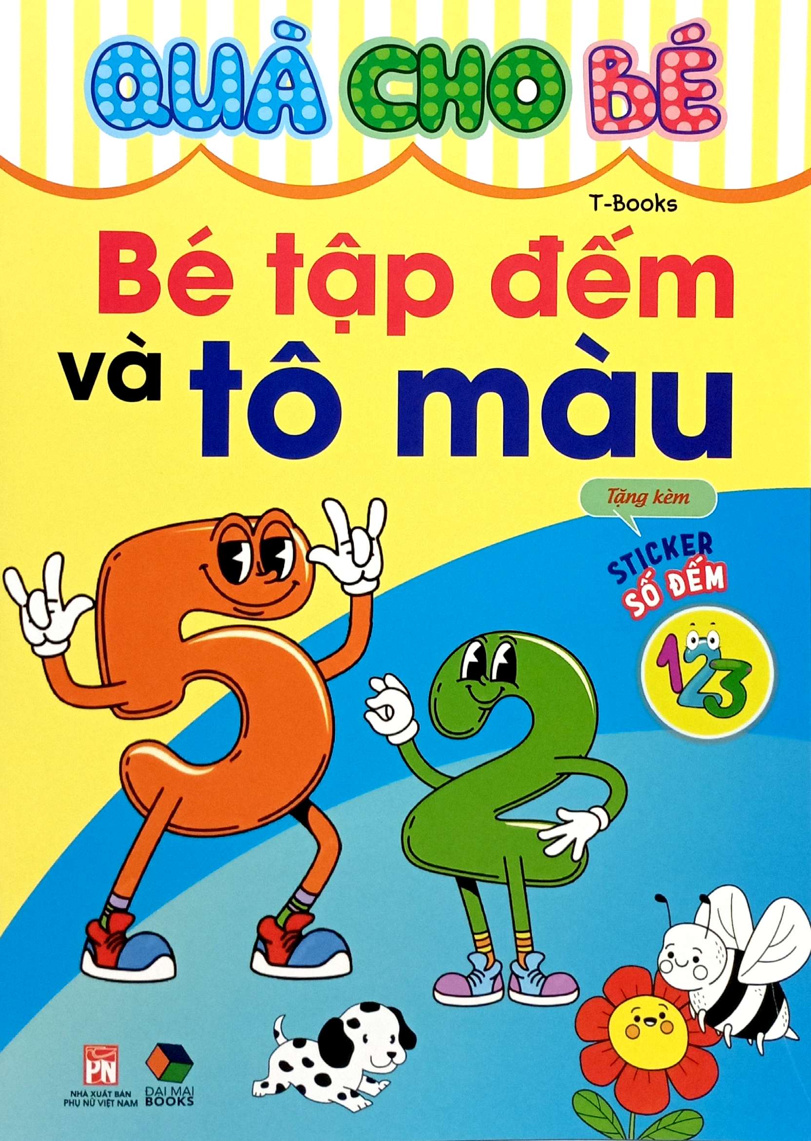 quà cho bé - bé tập đếm và tô màu