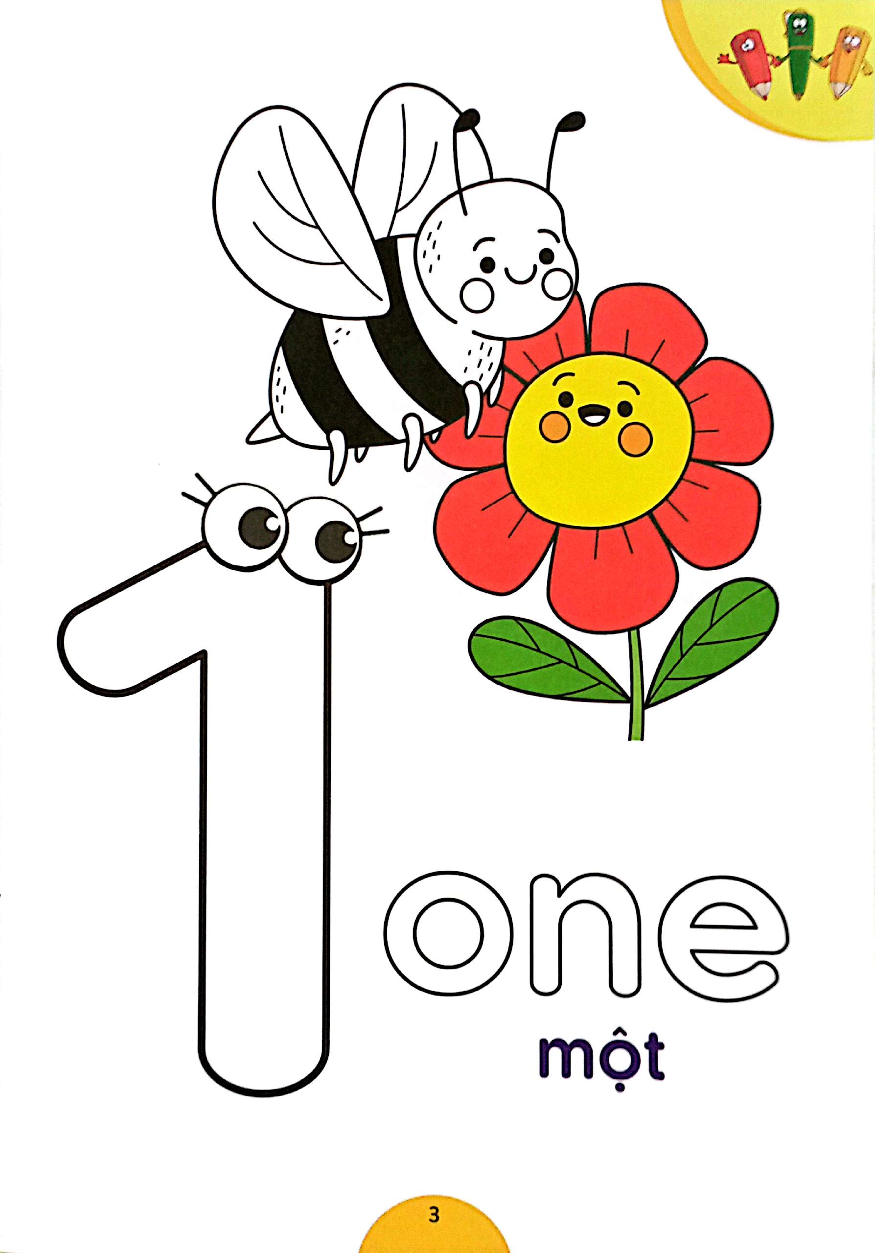 quà cho bé - bé tập đếm và tô màu