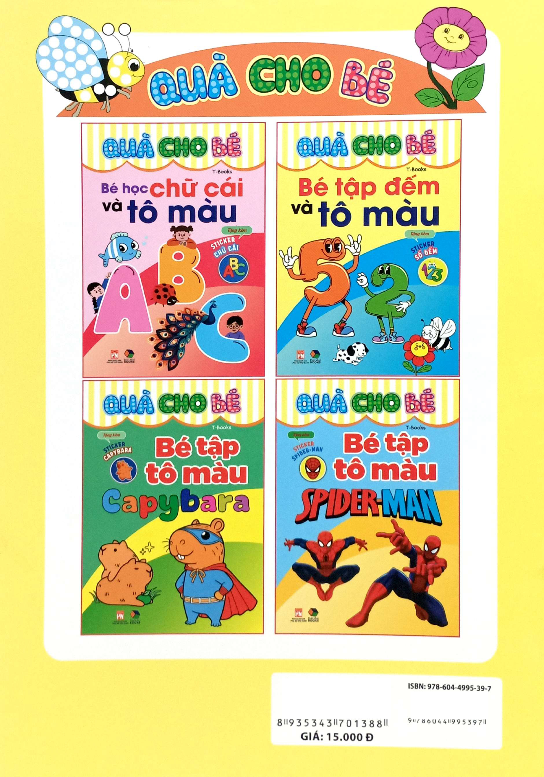 quà cho bé - bé tập đếm và tô màu