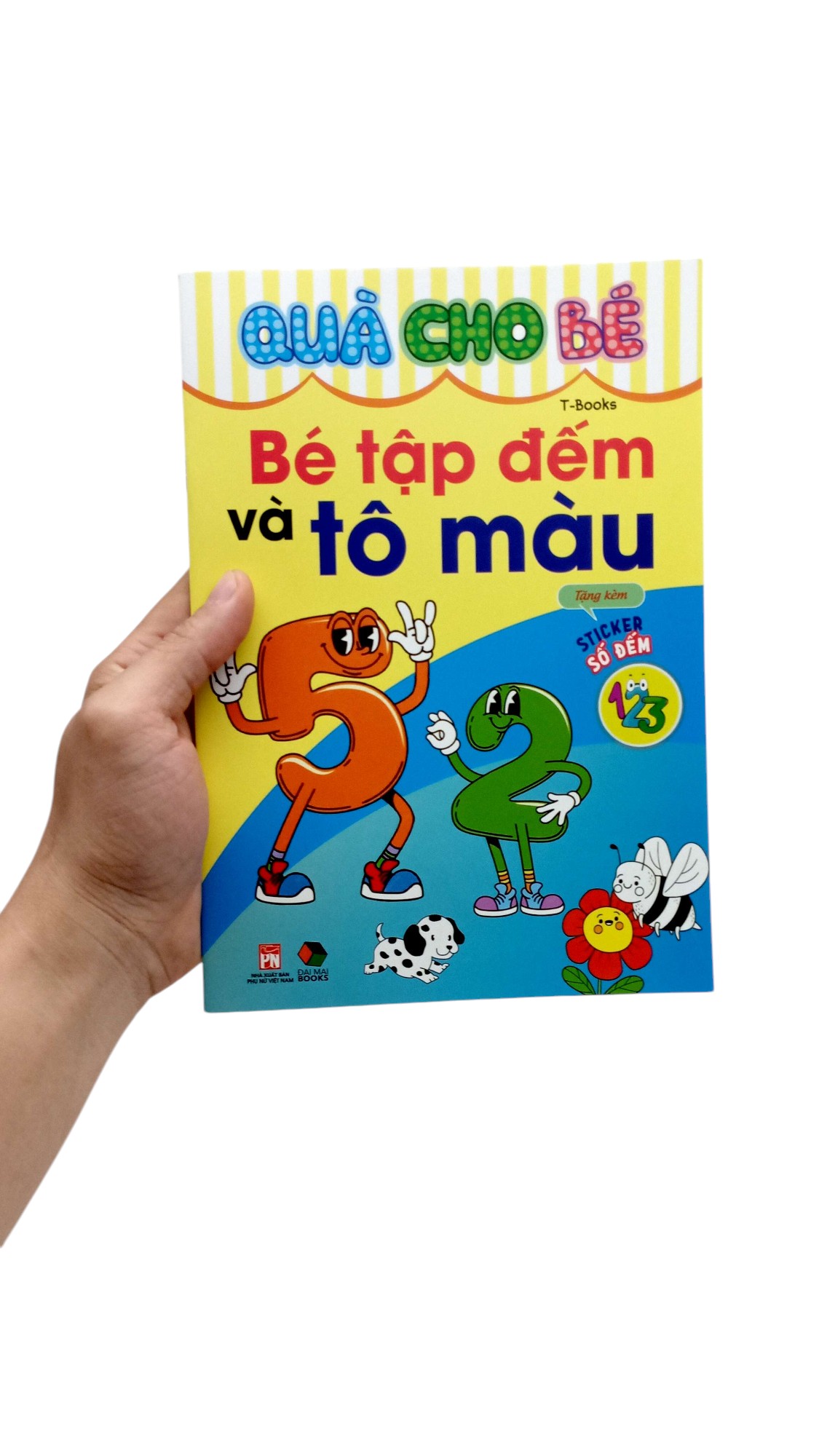quà cho bé - bé tập đếm và tô màu