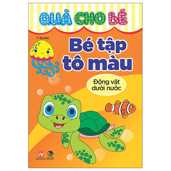 quà cho bé - bé tập tô màu - động vật dưới nước