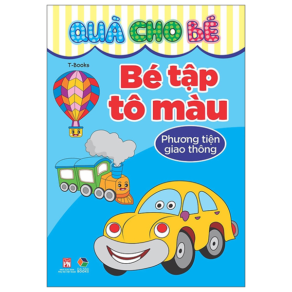quà cho bé - bé tập tô màu - phương tiện giao thông