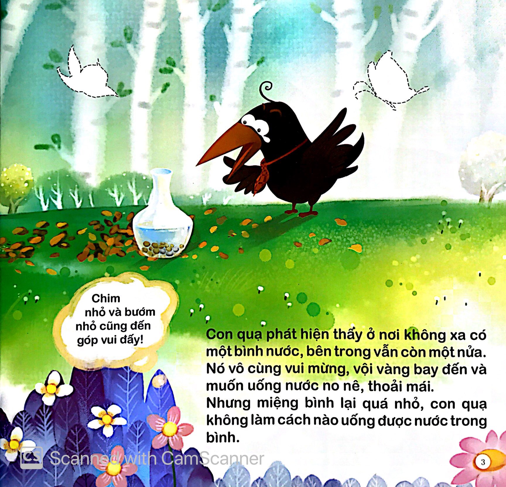 quạ đen uống nước