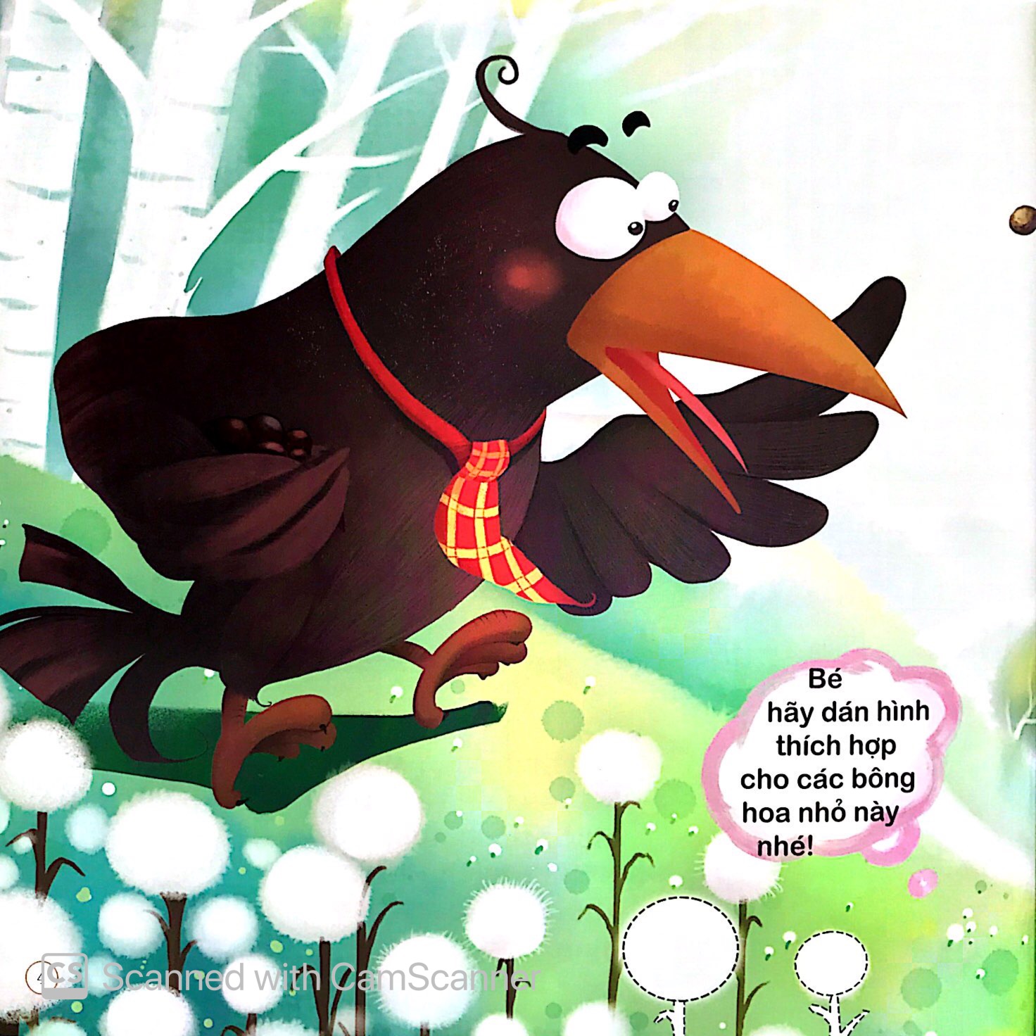 quạ đen uống nước