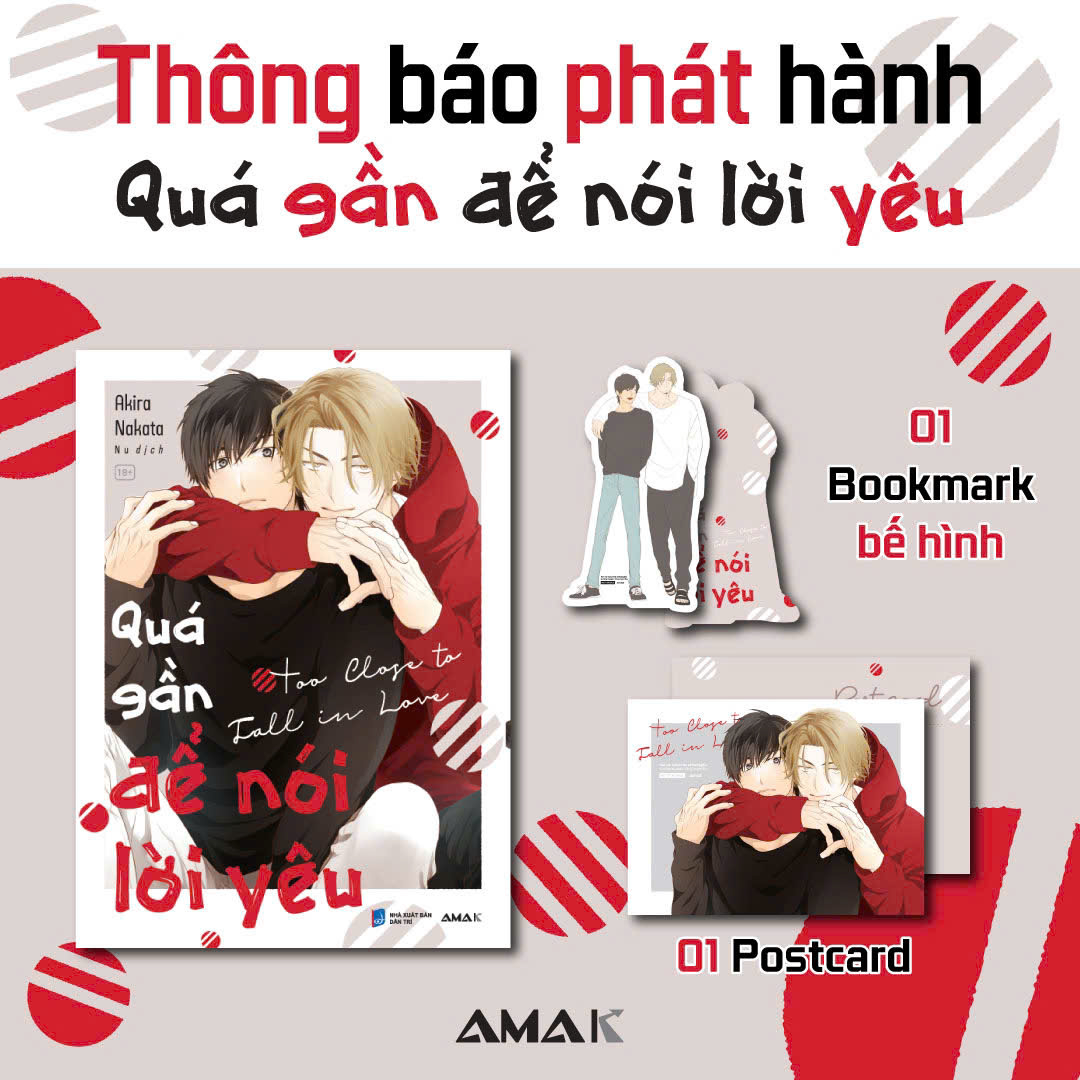Qua Gan De Noi Loi Yeu - Too Close To Fall In Love - Tang Kem Bookmark + Postcard