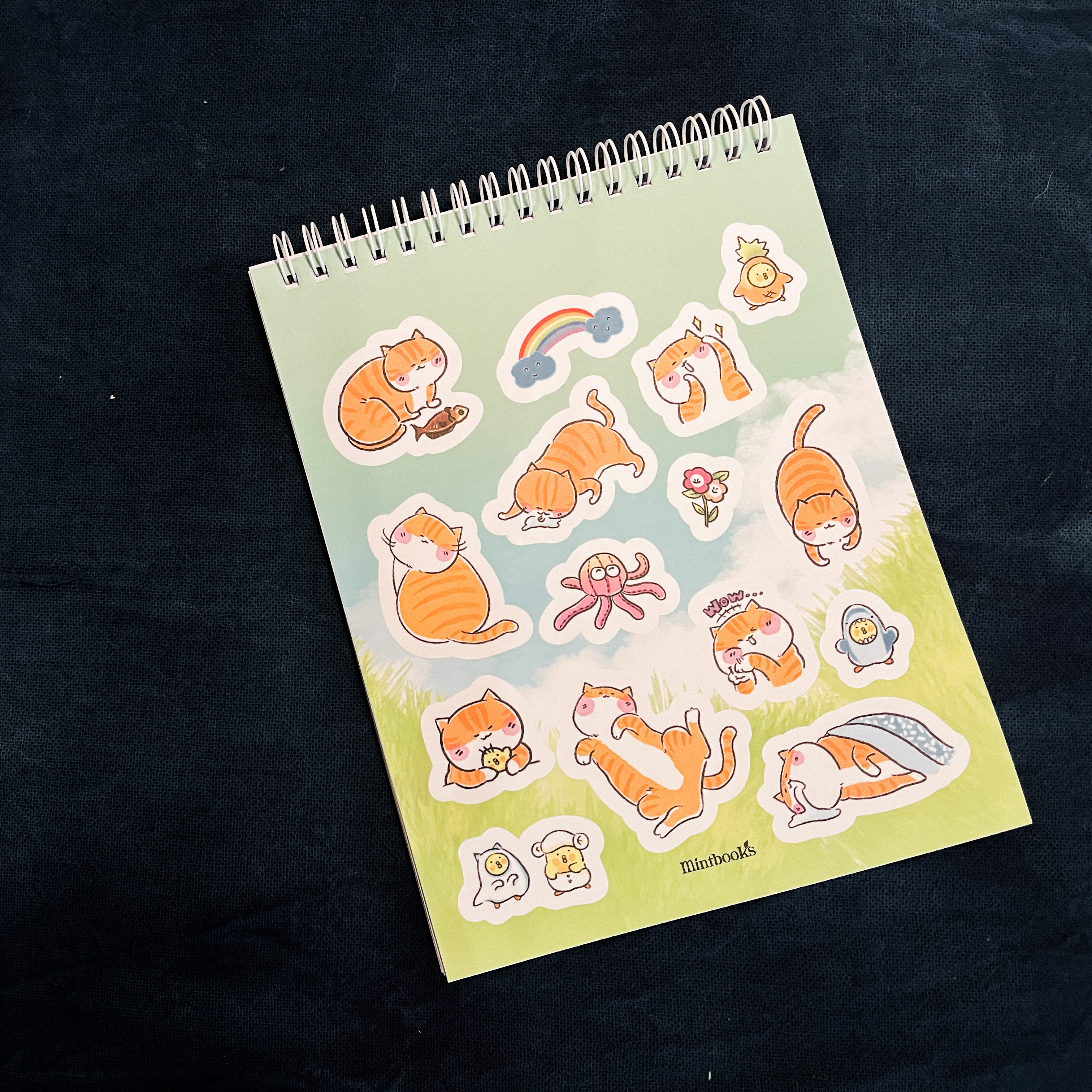 Qua Lang Kinh Cua Mot Chu Meo - To Mau Mua He Ruc Ro - Tang Kem Set Sticker