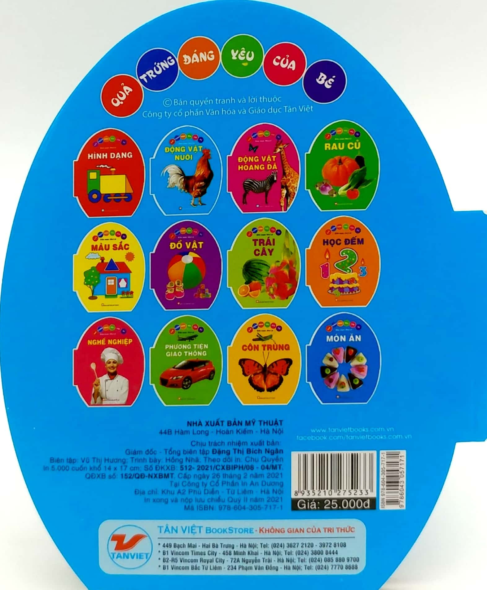 quả trứng đáng yêu của bé - động vật nuôi (tái bản 2024)