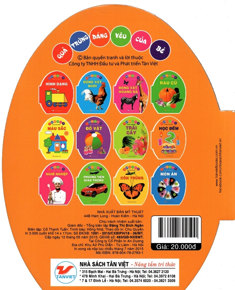 quả trứng đáng yêu của bé - học đếm